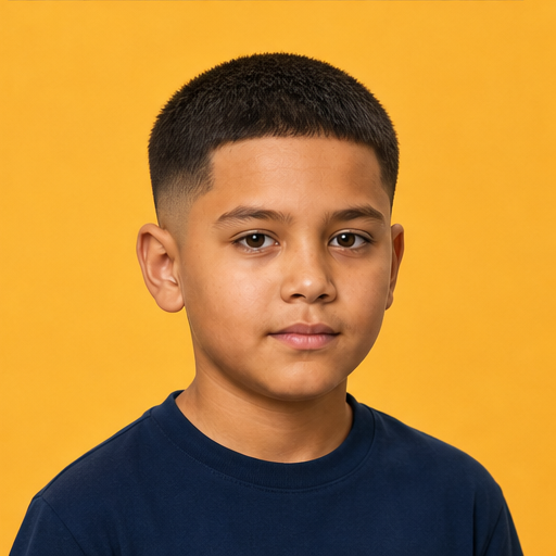 Neat Buzz Cut with Temple Taper